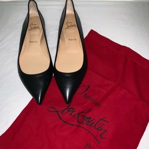 NEW CHRISTIAN LOUBOUTIN BALLALLA FLAT NAPPA